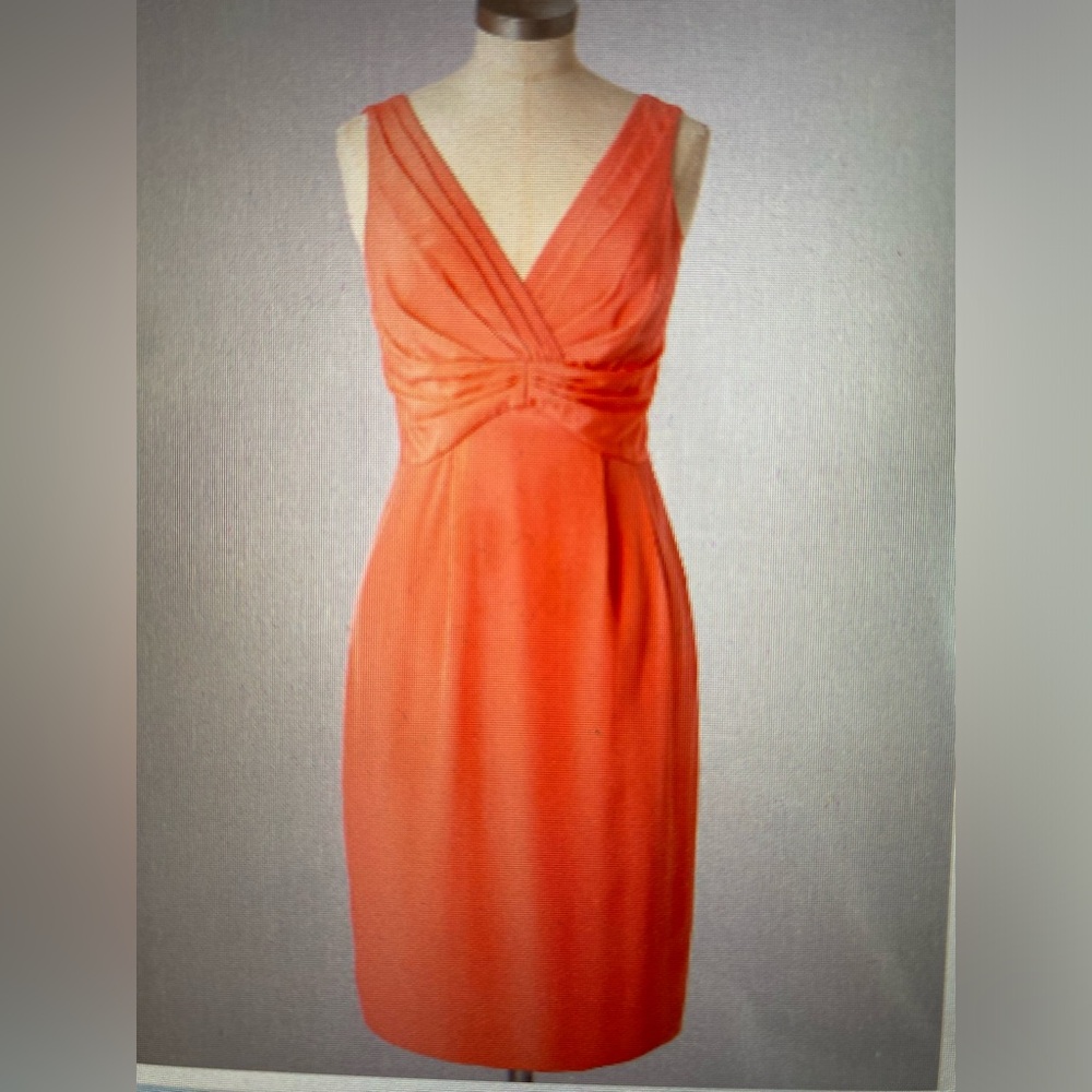 BODEN COCKTAIL PARTY GUAVA CORAL SILK SASSY DRESS WH479 -SIZE US 4L, NEW